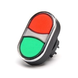 Emas BDK20KY | Verlichte Dubbele Drukknop | Groen/Rood