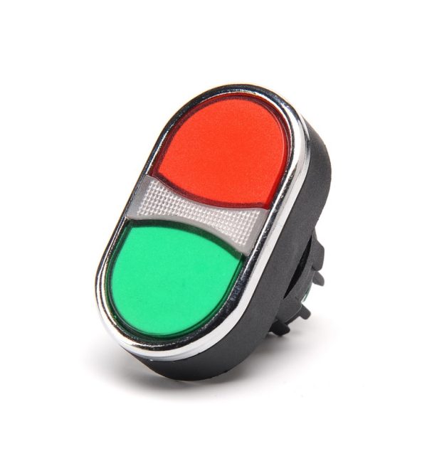 Emas BDK20KY | Verlichte Dubbele Drukknop | Groen/Rood