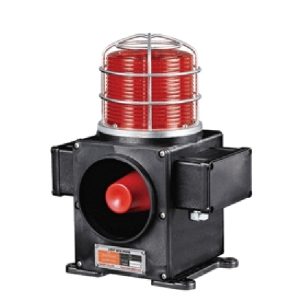 Qlight SCDFL-WS-12-R-P | Rood | LED Waarschuwingslicht + Sirene